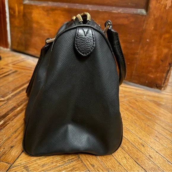 L.A.M.B. Gwen Stefani Lamb Graphic Satchel Handbag Black Y2K - Picture 5 of 17